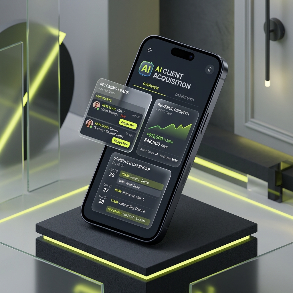 AI lead qualification interface
